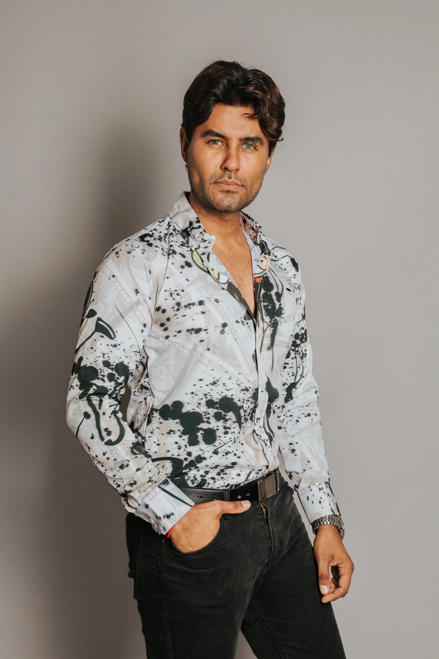 CAMISA HOMBRE SLIM FIT, MONOPOLI DOLAR