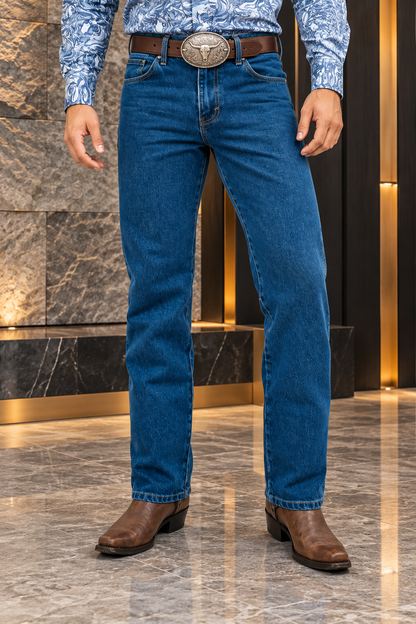 Pantalón Vaquero De Mezclilla Azul Rey
