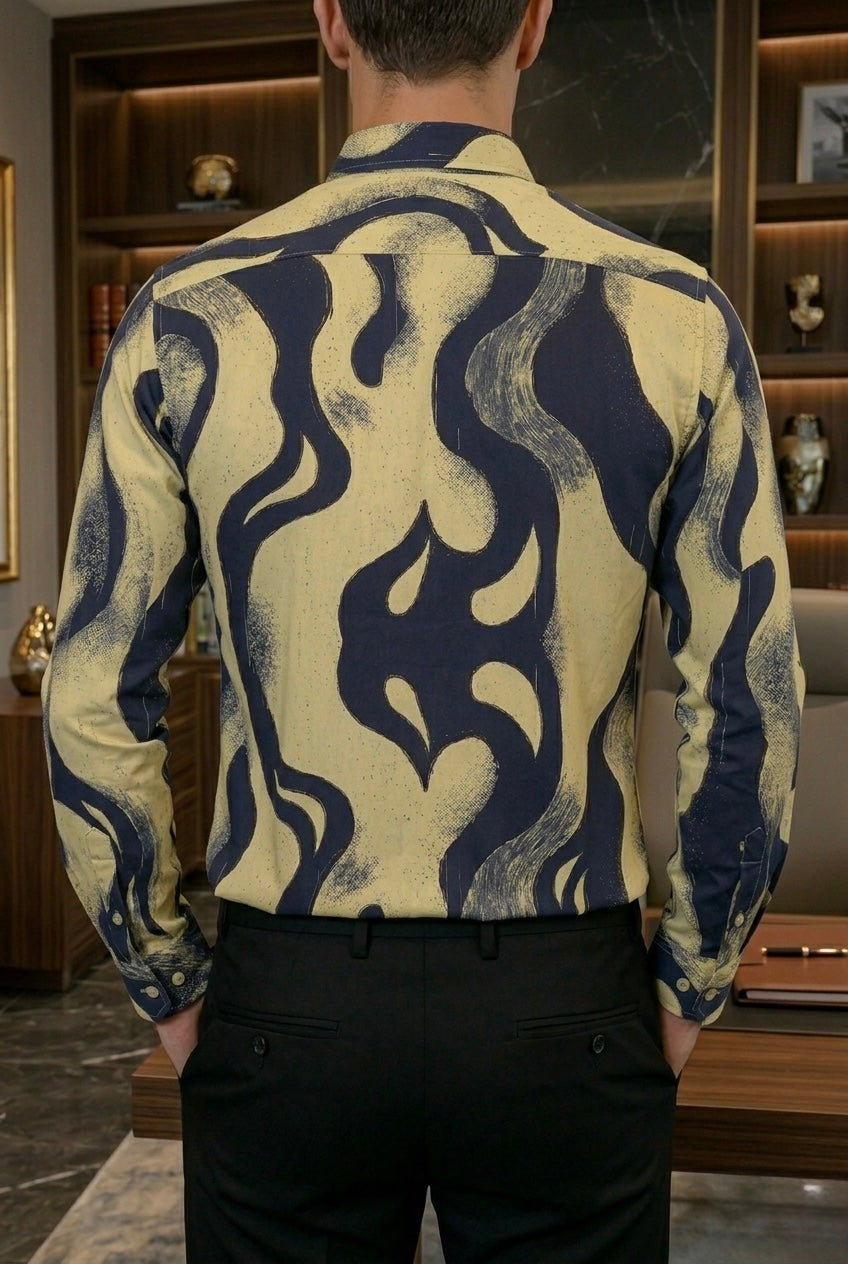 Camisa Casual Hombre Marea Nocturna