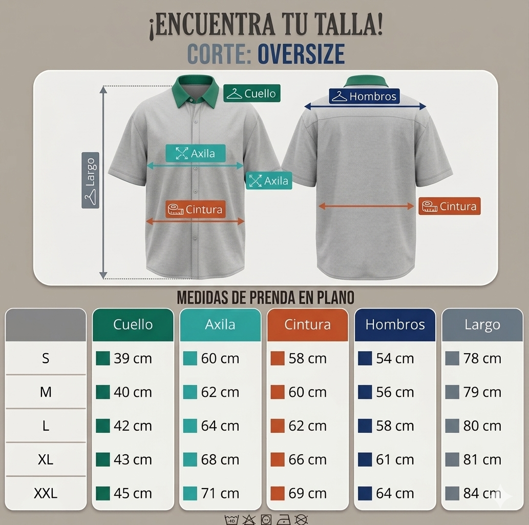 Camisa Manga Corta Azul Vida Marina OVERSIZE