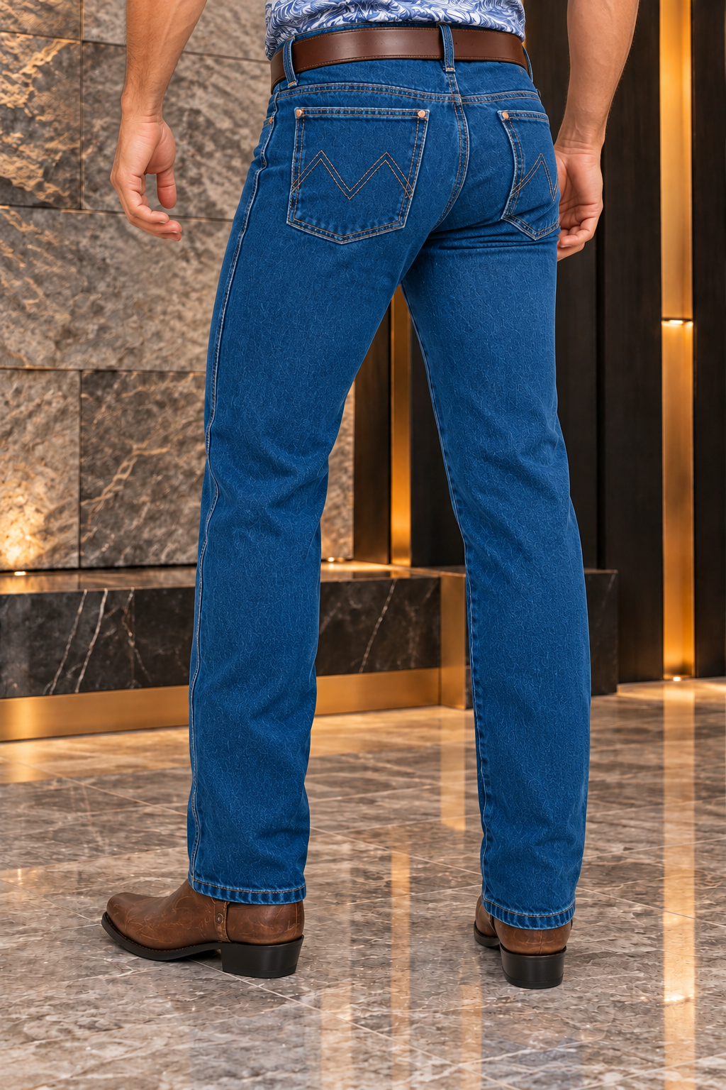 Pantalón Vaquero De Mezclilla Azul Rey