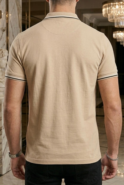 Playera Polo Slim Fit Beige