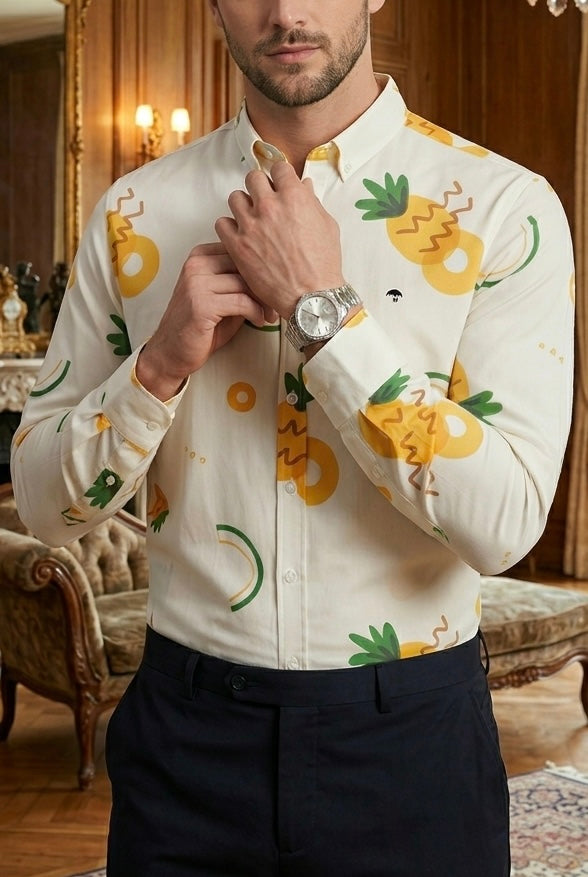 Camisa Casual Hombre Piñas