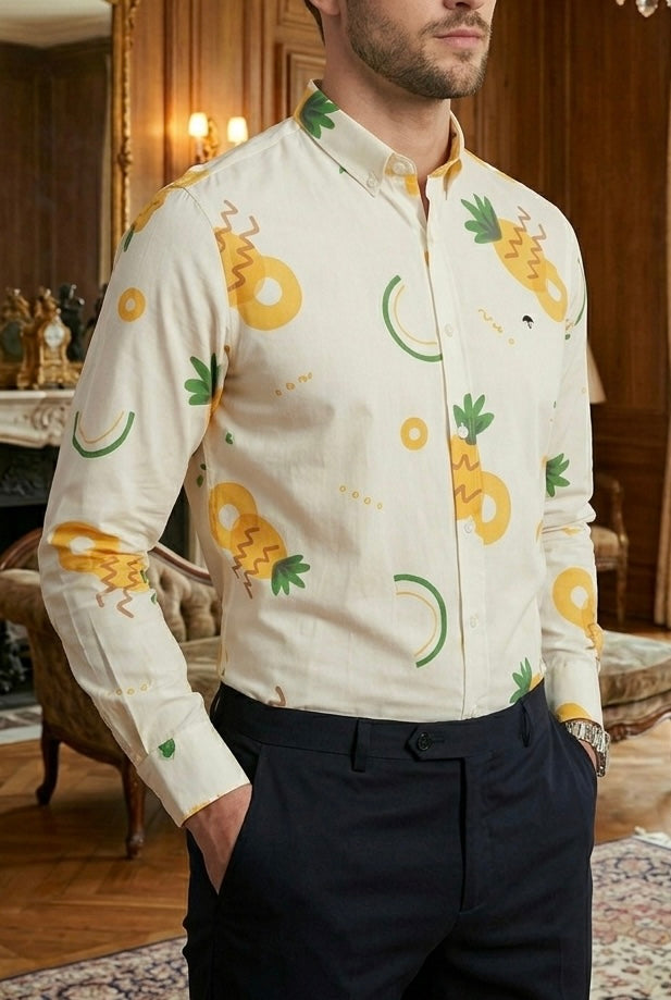 Camisa Casual Hombre Piñas