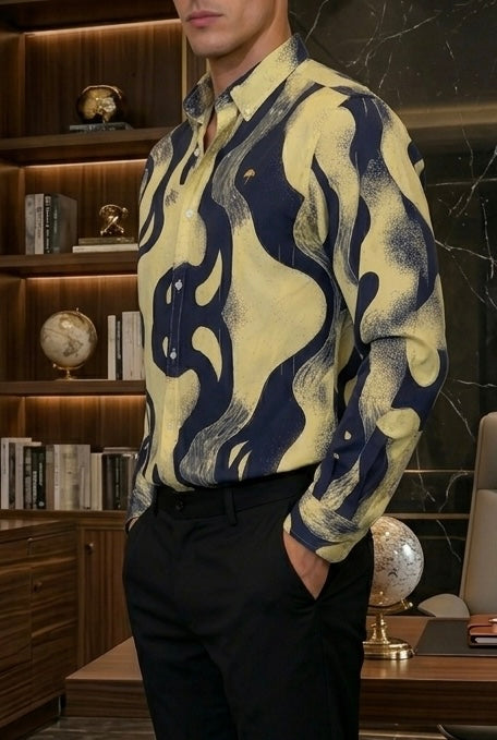 Camisa Casual Hombre Marea Nocturna