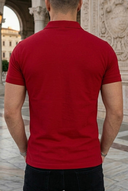 Playera Tipo Polo Roja