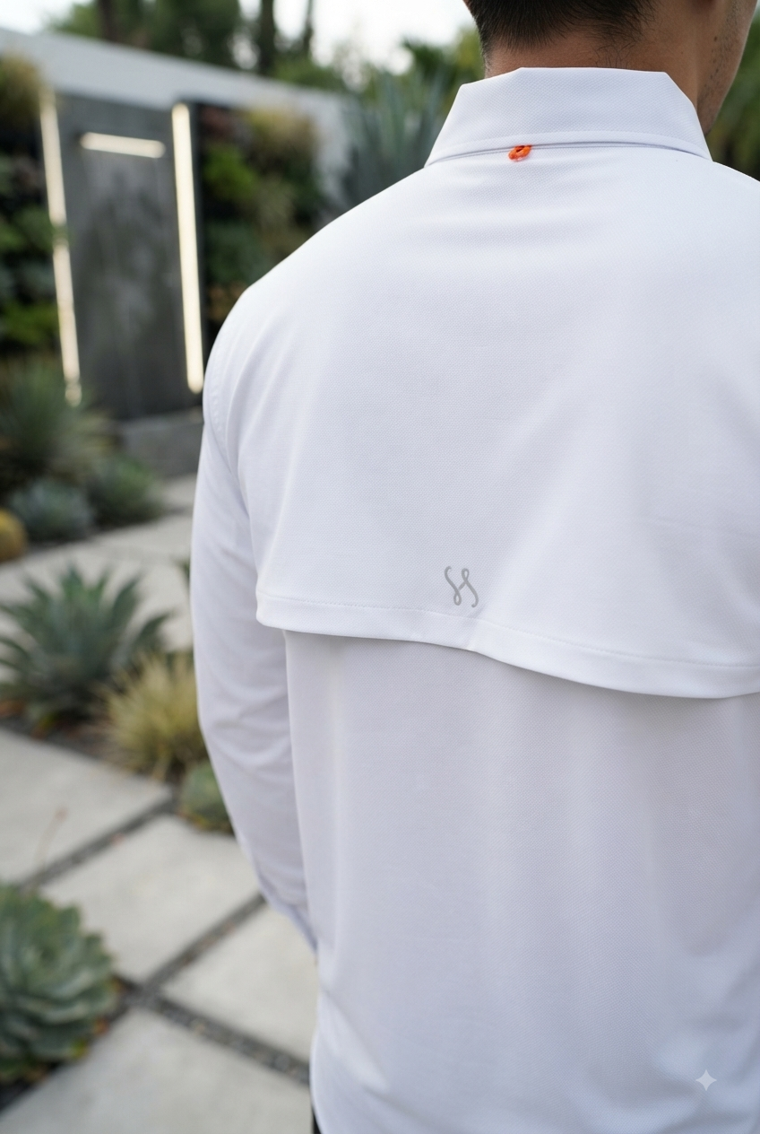 Camisa Manga Larga Pesca Blanco