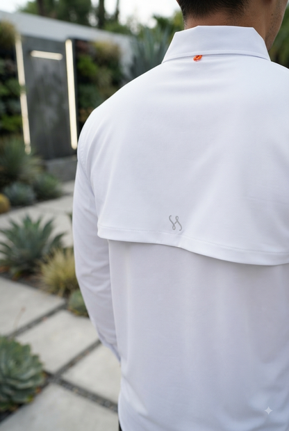 Camisa Manga Larga Pesca Blanco
