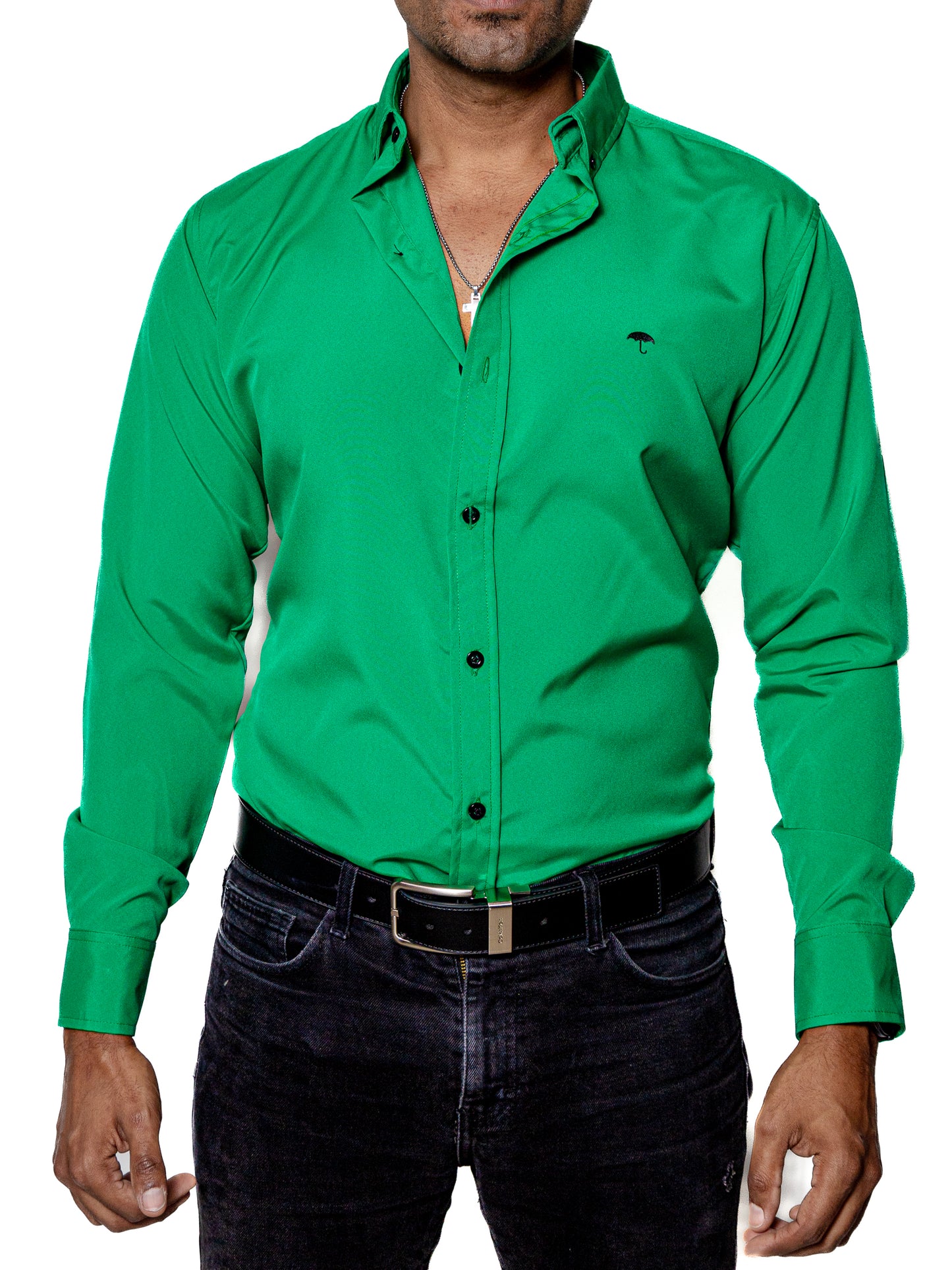 CAMISA HOMBRE CASUAL SLIM FIT VERDE LISA