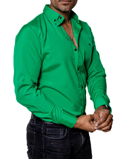 CAMISA HOMBRE CASUAL SLIM FIT VERDE LISA