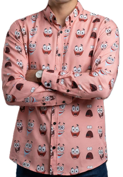 Camisa Hombre Casual Rosa Patricio Estrella