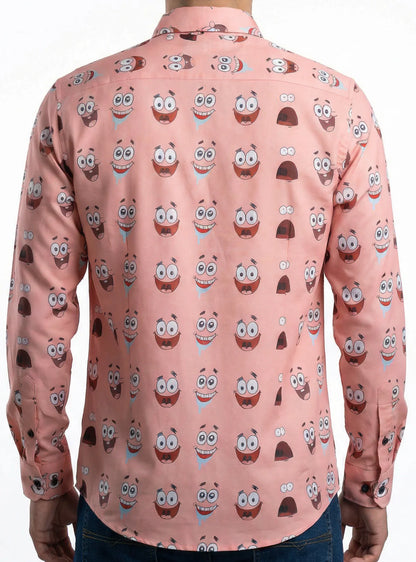 Camisa Hombre Casual Rosa Patricio Estrella