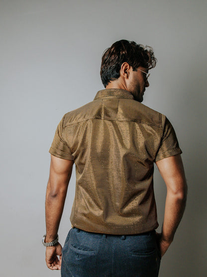 CAMISA HOMBRE ORO BRILLANTE