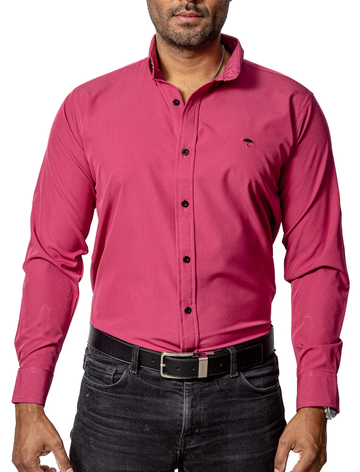 CAMISA CASUAL HOMBRE LISA ROSA MEXICANO